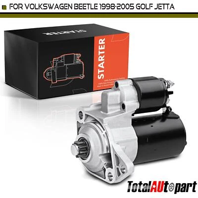 Motor De Arranque para Volkswagen Beetle 1998 1999-2004 Golf Jetta 1.1kW 12V CCW 9T Foto 1 de 4