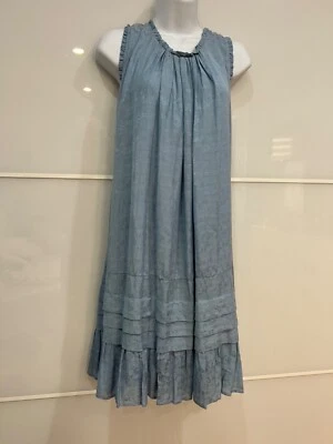 PAUL & JOE SISTER женщин синий вискозы полька трапеция платье размер M / 36 - Изображение 1 из 4