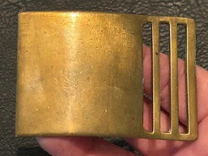 Vintage MILITARY BELT BUCKLE, #67 inside of buckle - Picture 1 of 5