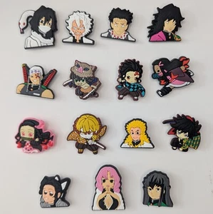 Anime Demon Slayer 15pc Croc Like Shoe Charms (New) - Picture 1 of 3