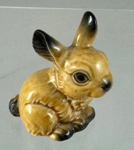 Goebel Small Rabbit or Bunny in Gloss Brown - Picture 1 of 5