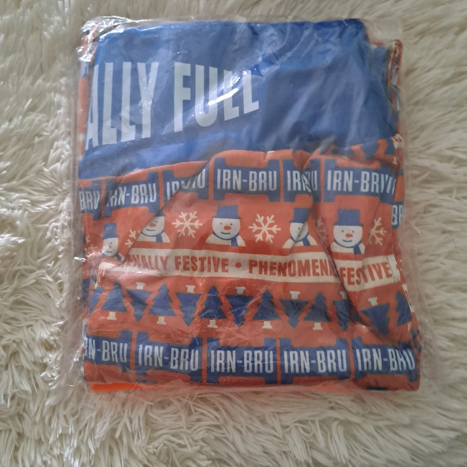 Christmas / New Year Irn-bru set of  Pyjamas / Irn-bru Feasting Trousers Large - Image 1 of 2