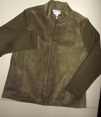 CHAQUETA PENDLETON CUERO Y LANA MUJER XL V371 Foto 1 de 2