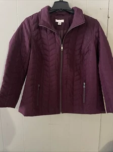 CJ Banks Damen Steppmantel Lila Größe XL - Bild 1 von 3