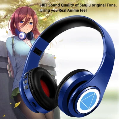 Go-Toubun no Hanayome Nakano Sanken Bluetooth Headphone Wireless Wired Headsets - Image 1 of 4