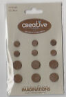 Creative Cafe (12PC) CHOCOLATE VELVET BRADS scrapbooking CRAFTS