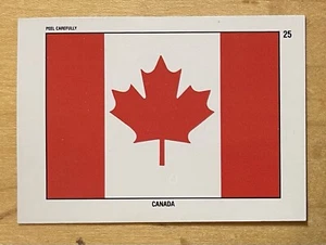CANADA FLAG STICKER - 1991 TOPPS DESERT STORM 2nd SERIES #25 EX-NM - Picture 1 of 3