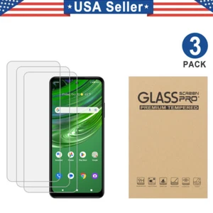 3PCS Verre Trempé Protecteur d'écran pour Cricket Outlast / AT&T Jetmore 4G - Photo 1 sur 1