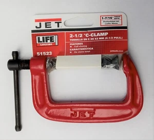 Jet 51523 2-1/2" C-Clamp 1-7/16" Throat Depth - Picture 1 of 1
