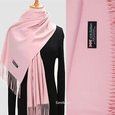 Womens Mens Soft Oversized Blanket 100% Cashmere Wool Shawl Wrap Scarf Scotland