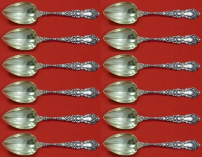 Imperial Chrysanthemum by Gorham Sterling Silver Grapefruit Spoon Custom Set 12p - Image 1 of 4