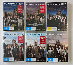 Downton Abbey Season (1 2 3 4 5 New and Sealed, 6 Very Good) 27 DVDs Region 4