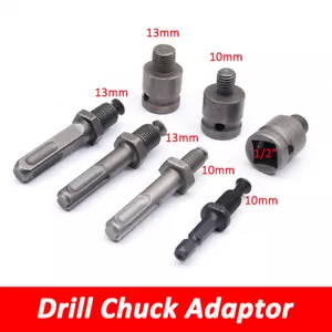 1/2" 3/8" Bohrfutter Adapter SDS Plus für Steckschlüssel Einsatz Bohrmaschinen - Bild 1 von 16