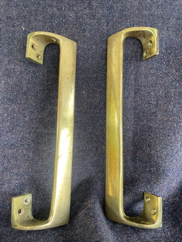 Vintage Brass Door Handles Pulls Cover