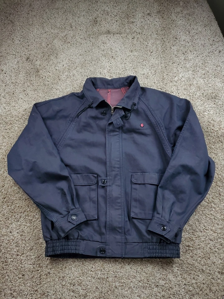 Vintage 90s GONZ!  Freshjive Bomber Jacket  XL Mens Blue Denim Mark Gonzalez USA - Image 1 of 4