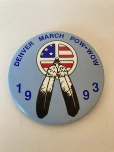 Denver March Pow-Wow 1993 pin - Picture 1 of 4
