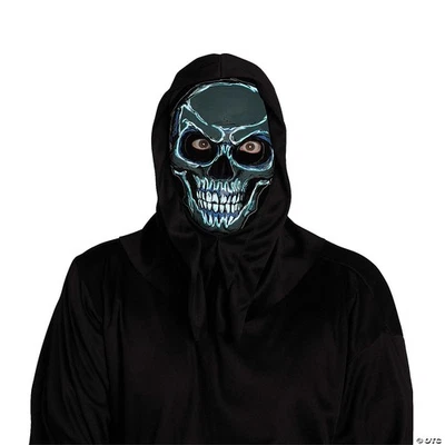 Adults Skull Reaper/electro Mask - Creepy Scary Halloween Costume Accessory Prop - Image 1 of 4