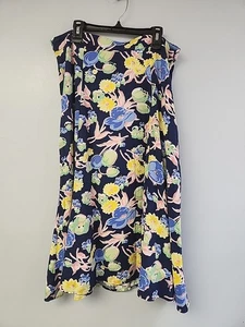 Talbots Blumen Full Slip Midirock Gr. 12P Frühling A-Linie Cottagecore Sommer - Bild 1 von 6