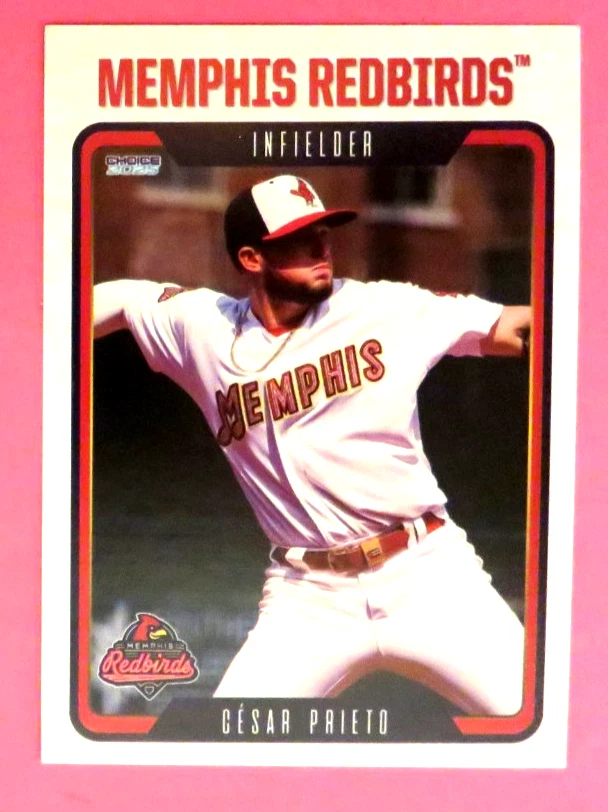2025 Choice, Memphis Redbirds -  CESAR PRIETO - Cuba - Image 1 of 1