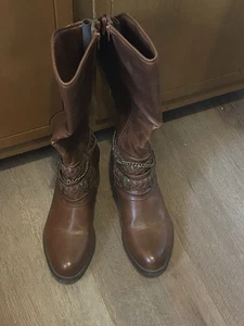 stivali donna marroni pierre dumas taglia 10 - Foto 1 di 12