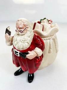 Vintage Japan Santa & Toy Bag Christmas Candy Jar Figurine Gibson Greeting Cards - Picture 1 of 9