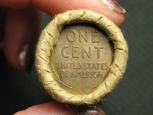🌟ESTATE SALE🌟 50ct LINCOLN WHEAT CENT PENNY ROLL~1909 VDB END COINS LOT 18x - Picture 1 of 2