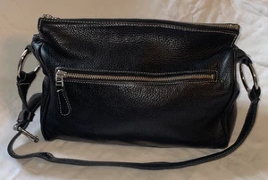 ROOTS CANADA schwarze Leder Hobo Handtasche Geldbeutel Tasche - sehr schön - Bild 1 von 8