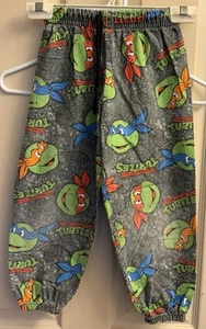 vintage 90s teenage mutant ninja Turtles Sweatpants Kids 6 Quitnar USA RARE - Picture 1 of 4