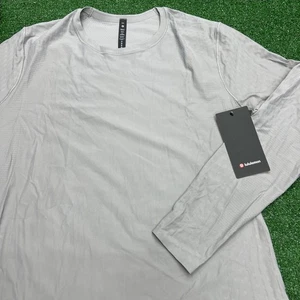 Lululemon SenseKnit Running Long Sleeve Men's XXL Rhino Gray Compression Fit NWT - Picture 1 of 9