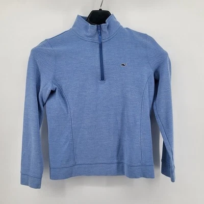 Vineyard Vines Quarter Zip Pullover Women's Size Small Blue Whale Logo - Image 1 of 4