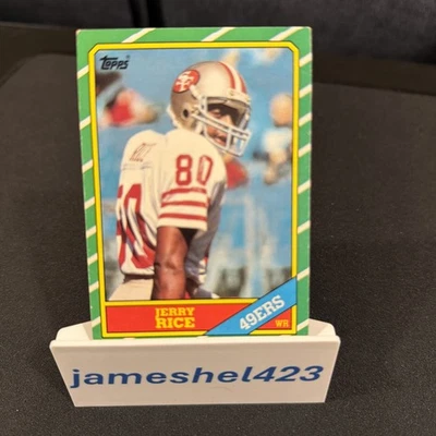 1986 Topps - Jerry Rice #161  Rookie RC - Image 1 of 4