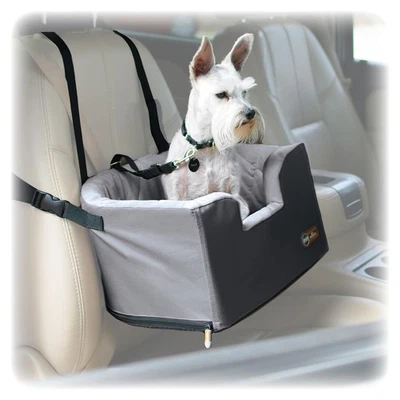 Hangin' Bucket Toy Breed Dog Car Seat Gray 16 X 14.5 Inches - Image 1 of 4