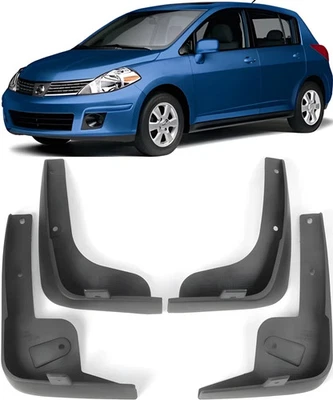 New Full Set Splash Guards Mud Flaps For 2007-2011 Nissan Versa Tiida Litao - Image 1 of 4