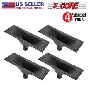 5Core Screw On Compression Driver Horn 4Pcs Tweeter Throat 4X10 ABS Build - Picture 1 of 13
