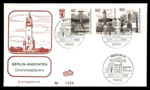 Mayfairstamps Germany FDC 1980 Grunewald tower in Berlin strip First Day Cover a - Picture 1 of 2