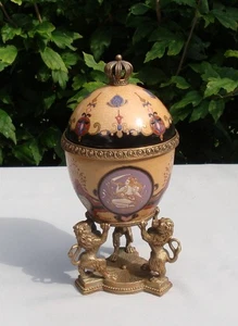 Kernstuck Lowe Art Deco Stil Art Nouveau Jugendstil Stil Porzellan Bronze - Picture 1 of 7