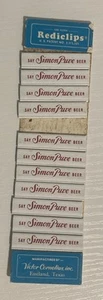 Simon Pure Beer Rediclips Menu 1960’s Brewery Buffalo NY - Picture 1 of 3