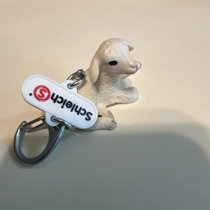 Schleich Lamb Keyring - Schleich Baby Sheep Keyring Bag Clip - Picture 1 of 3