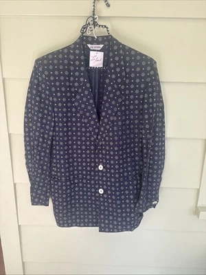 Vintage J.g. Blazer Hook de lino azul marino para mujer o hombre’s sin forro ligero Foto 1 de 4