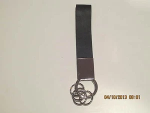 WHOLESALE LOT 50 Belt Loop /Chrome Trim Keychain-4 small rings for key-Gift Box - Picture 1 of 1