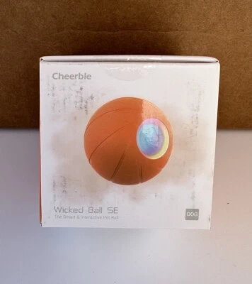 Cheerble Wicked SE Smart Automatic Interactive Dog Toy Ball Orange New - Image 1 of 4