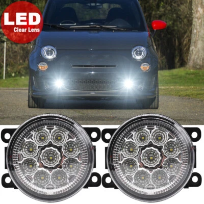 Faro antiniebla transparente con bombilla diestro = diestro para parachoques delantero Fiat 500 2012-2018 Foto 1 de 4