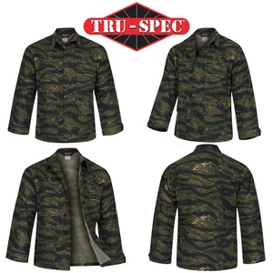 Army Jacket Original US BDU Combat Shirt Light Vintage Uniform Tiger Stripe Camo - Picture 1 of 12