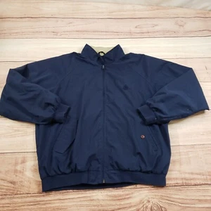 VINTAGE IZOD Jacket Mens Large Blue Windbreaker Lightweight Golf Zip Adult L - Picture 1 of 9
