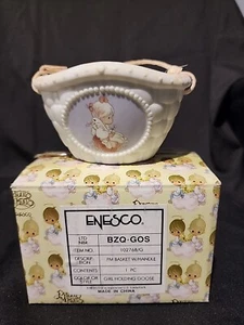 Precious Moments 1994 I Believe In Miracles Basket w/Handle #102768 Mint in Box! - Picture 1 of 12