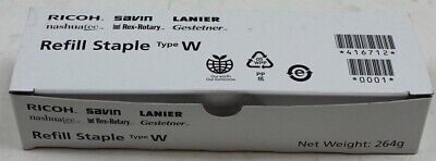 Genuine Ricoh Refill Staple Type W EDP CODE 416712 NO. 177R-EXP Box Of 4 Refills • 47.91$