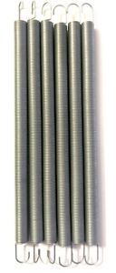 6" extension springs Pkg of 6 Zinc Plated Made in USA