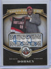 2008-09 Treasury JOEY DORSEY Rookie Bronze auto 15/50 #137 Houston Rockets