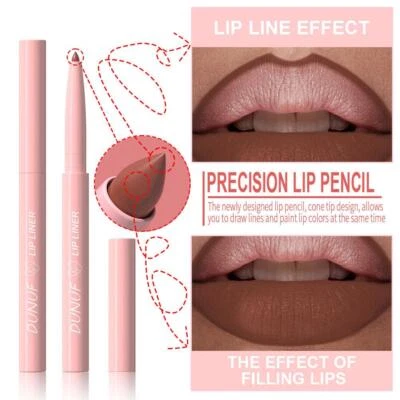 Waterproof Matte Lipstick & Lip Liner Crayon Long-Lasting Lip Pencil Hot D3O0 - Image 1 of 4