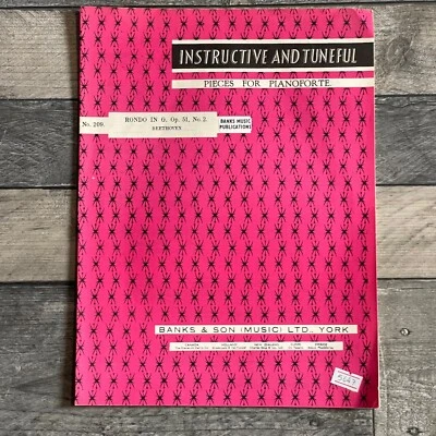 Instructive & Tuneful Pieces For Piano Rondo In G.op 51 No.2  Banks & Son  - Image 1 of 3